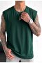 Men's Zero Sleeve (Plain Unprinted) Sleeveless Sports Athlete Tank Top - 2