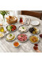 Stainless Steel Serving Plate Breakfast Snack Plate 6 Pieces Round No4 - 2