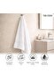 Ultra Luxe 780 Gsm Turkish Cotton Hand Towel 50x90 Cm-white - 5
