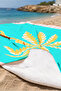 Palm Tropical Turquoise Beach Towel - Striped Summer Pool Sea Bath Quick Dry Beach Cover - 5