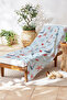Sea Shell Starfish Marine Beach Towel - Light Blue Nautical Sailing Quick Dry Towel Coverlet - 4