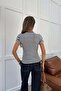 Short Sleeve Striped Tshirt Blue - 3