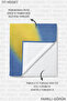 Abstract Art Banana Themed Beach Towel - Blue Yellow Minimalist Design Quick Drying Microfiber Towel - 8