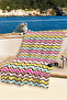 Zigzag Geometric Beach Towel - Colorful Chevron Marine Pool Sea Bath Quick Drying Beach Cover - 6