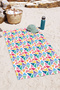Geometric Colorful Triangle Beach Towel - Modern Watercolor Multicolor Quick Dry Microfiber Towel - 6
