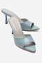 Women's Pointed Toe Thin Heeled Stylish Daily Slippers Sama B.Blue Skin