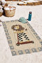 Boy's Beach Towel with Lion Figure - Safari Themed Modern Beige Quick-Drying Microfiber Towel - 6