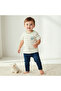Crew Neck Short Sleeves T-shirt with Stripes
