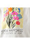 Crew Neck Short Sleeves T-shirt with Floral Print - 5