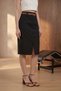My Fashion High Waist Slit Midi Pencil Skirt - 3