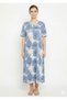 Women's Floral Print Short Nightgown - Comfortable Sleepwear Dress with Short Sleeves - 4