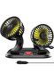 Adjustable Dual Head Car Air Circulation Fan for Enhanced Passenger Comfort