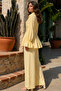 Flounced Hijab Set A9287-Çl Lemon Yellow - 4