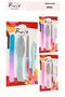 4-Piece Foot Care and Pedicure Set - Heel File, Nail File, Cuticle Pusher, Cuticle Removal Set - 3