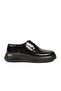 Black Patent Leather Genuine Leather Men's Casual Shoes 4013 m - 3