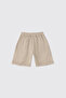 Boy Beige Muslin Shorts - 2