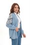 Thin Fabric Summer Oversize Kimono Light Blue - 2