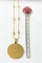 Gold Color Ayetel Kürsi & Esmaül Hüsna Written 60 cm Stainless Steel Necklace with Dorika Chain and Prayer - 4