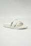 Lary Women's Slip-On Comfortable Casual Everyday Slide Sandals - White