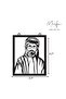 Rearview Mirror Hanging Pendant - Wood - Black (HH Sheikh Khaled Bin Mohamed Al Nahyan) - 4