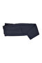 Men's Regular Fit Straight Cut Pleated Navy Blue Trousers - 2