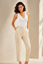 Women's Cotton & Modal V-Neck Lace Detailed 5-Piece Undershirts - Flexible and Soft Texture - 3