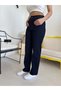 Navy blue cut leg big size jeans - 2