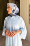 Magnolia Flower Aqua Soft Scarf - 2