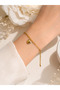 Heart Tip Gold Steel Bracelet - 3