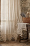 Monika Dantelli Authentic Buldan Handcrafted Cotton Decorative Living Room Kitchen Bedroom Curtain - 7
