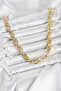 Cm Thick Twist Model Gold Color 60 cm Women's Necklace - 2
