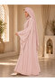 Premium Pink Abaya for Women – Modest Islamic Wear, Flowing Batwing Sleeves, Elegant Everyday & Occasion Dress - 2
