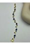 Gold Color Sapphire Stone Ivy Bracelet - 26Blks14