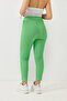 Tie-Dye Knitted Trousers Green - 5