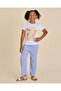Girls Blue And White Striped Trousers - 2