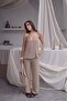 Women's Shay Strap Blouse Wide Leg Pants Summer Top and Bottom Set - 3