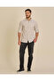 Men Beige Striped Casual Shirt - 5