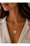 Openable Vintage Steel Necklace with Gold Cover