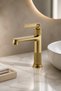 Matte Gold Retro Lavabo Bataryası Vintage Matte Gold Bathroom Sink Fixture Brushed Gold - 2