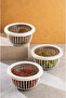 Linea 3 Pieces 1 Liter Round Leak-Proof Snack & Fruit & Legume Storage Container White Smoked - 4