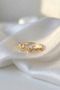 Princess Diana Princess Ring Butterfly Ring Adjustable with Zircon Stone - 2