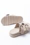 Zri̇n-6010 Beige Daily Women's Slippers with Buckle Accessories - 5
