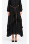 Skirt Part Layered Lined %Modal %20 Viscose Ornamental Button Detailed Dress - 6