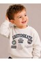 Boys 2pc Set – “LIKETOSKATE” Print Sweatshirt & Jogger with Patch Detail - 3