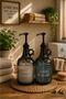 Aura 2 Li Glass Softener and Detergent Dispenser |   Decorative Glass Bottle |   Laundry Room Organizer (2Lt + 2 Lt)