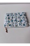 Handmade Floral Patterned Quilted Fabric Makeup Bag and Multi-Purpose Organizer - 6