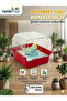 Red Budgie Bath Bowl and Large 200ml Bird Waterer Care Set - 3