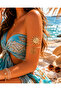 Spiral Design Pazu Accessory with Sun Figure Bohemian Style Upper Arm Jewelry - 3
