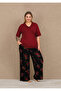Lady Plus Size Women's Viscose Pajamas Set Soft Fabric Rose Pattern Summer Comfortable Home Sleepwear 11064 - 2