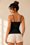 Women's 95% Cotton Strapless Padded 3-Piece Basic Undershirt - Flexible & Comfortable 3-Piece Bra Singlet - 6